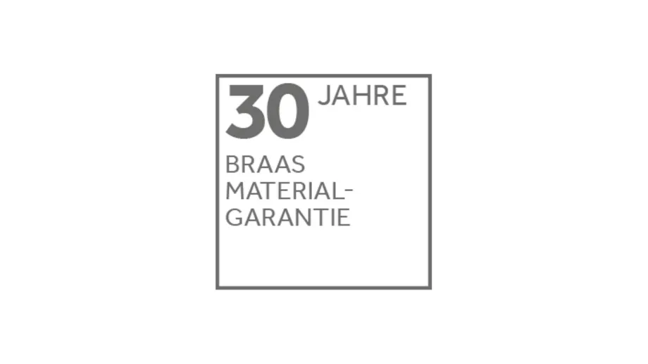 30 Jahre Braas Garantie auf Dachsteine und Dachziegel.