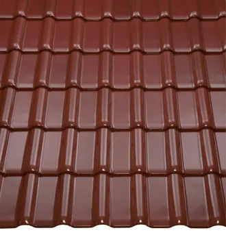Deckbild mit Rubin 13V Flachdachziegeln.