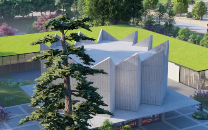 Dachabdichtung mit Flüssigkunststoff und Gründach.