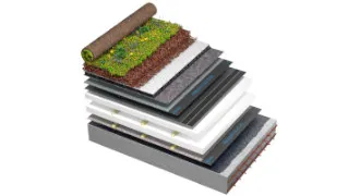 Aufbau eines Gründaches von VEDAG.