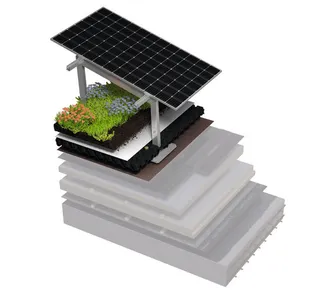 Aufbau des Solargründachsystems PV sunscape blue von BMI