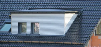 Bauwerksabdichtung mit Gaube.