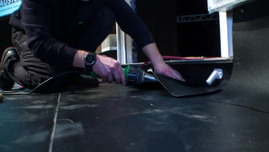 Durchführung einer Balkonabdichtung mit Wolfin.