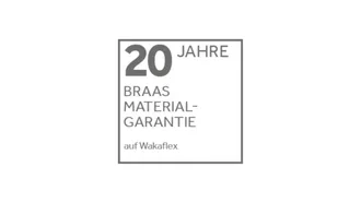 Braas 20 Jahre Wakaflex Garantie.