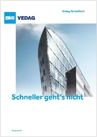 Foto 1: Dachdecken im Turbogang: Die Broschüre „Schneller geht’s nicht“