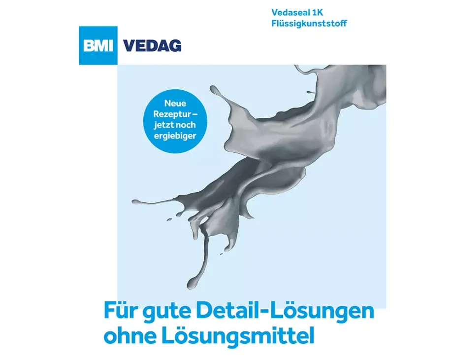Pressebild 1 PM: Vedaseal 1K Flüssigkunststoff: Lösung ohne Lösemittel